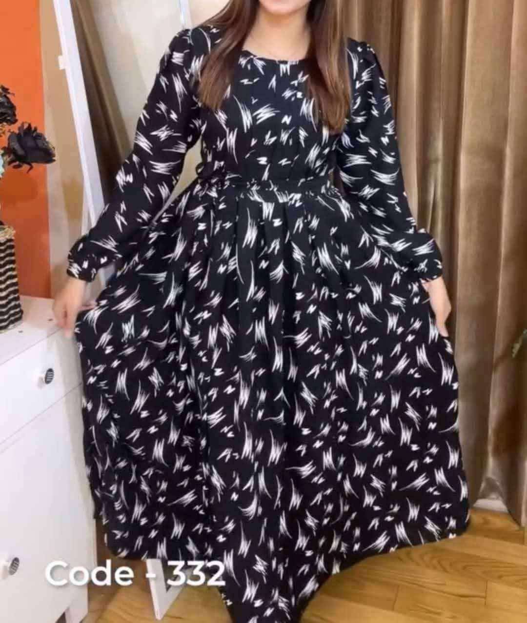 Flowers Print Gown – 1 Piece